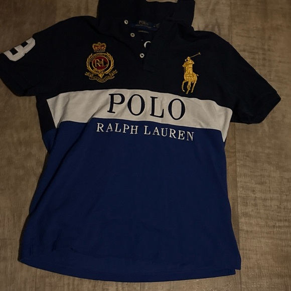 Ralph Lauren Polo Shirt - Navy and Blue